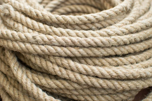 Джутова Мотузка Вид Джутової Мотузки — стокове фото