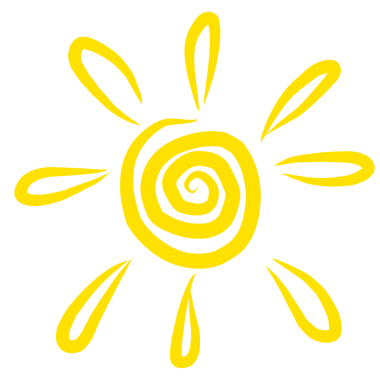 Yaz güneşi gökyüzünde