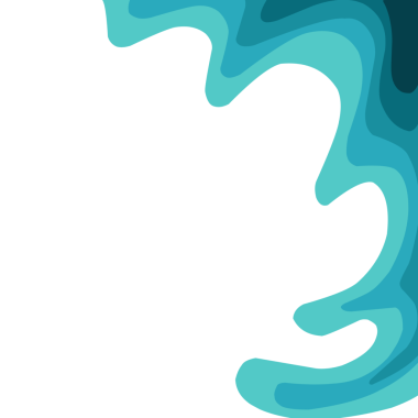 Yaz plajı mavi renkte