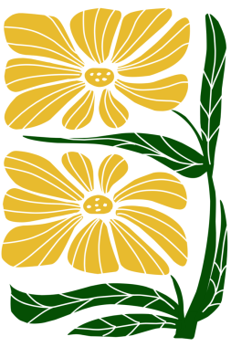 Modern çiçek çizimi. Harika bir çiçek..