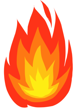 Ateş alevleri simgesi resimleme