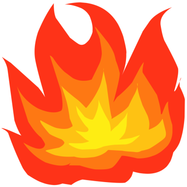 Ateş alevleri simgesi resimleme