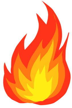 Ateş alevleri simgesi resimleme