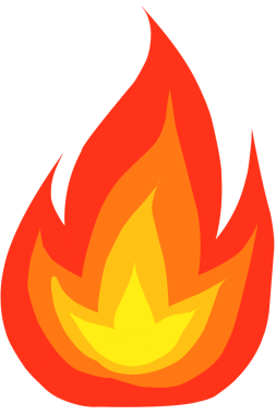 Ateş alevleri simgesi resimleme