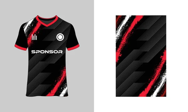 Desen tasarımı, illüstrasyon, spor tişörtü için tekstil arka planı, futbol kulübü için futbol forması modeli. tutarlı ön görünüm