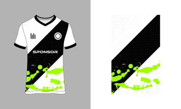 Modello Design Illustrazione Sfondo Tessile Sport Shirt Maglia Calcio Mockup Grafiche Vettoriali