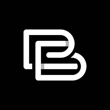 B harfi logo vektörü, B harfi iş logosu, B harfi logo şirketi.