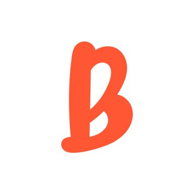 İlk harf logosu B ilk şirket simgesi iş logosu illüstrasyonu