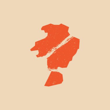 Gazni Harita Grunge - Dünya Haritası Uluslararası vektör şablonu. Afganistan bölge vektörü