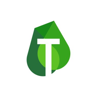 Profesyonel Harf T su damlası logo tasarımı resimleme