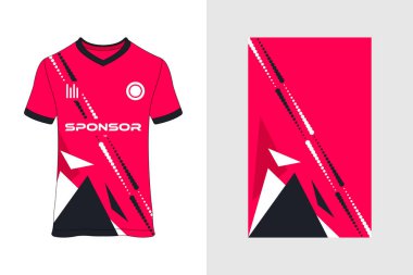 Spor tişörtü forma tasarım konsepti vektörü, spor forması konsepti ön görüş. Futbol, Badminton, futbol ve voleybol için New Cricket Jersey tasarım konsepti