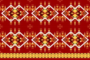 Etnik, pürüzsüz desenli dekoratif tasarım. Kabile, motif, batik, Aztek kumaşı boho mandalas tekstil duvar kağıdı. Doğal dekorasyon geleneksel geometrik grafik tasarım süsü, halı