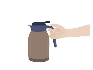 termos beyaz zemin üzerine.