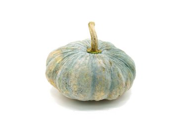 beyaz zemin üzerinde olgunlaşmış kabak