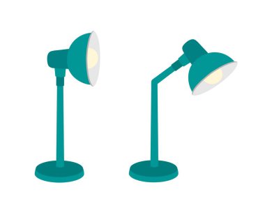 Beyaz arkaplanda el feneri.