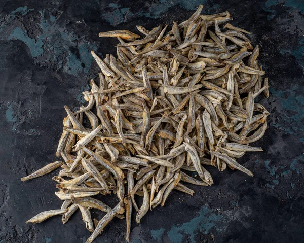 Salted Dried Anchovy Fish Fish Appetizer Beer Stockfish — Stock Photo, Image
