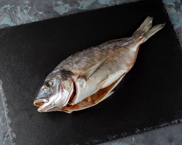 Salted Dried Dorada Fish Fish Appetizer Beer Stockfish — Stock Photo, Image