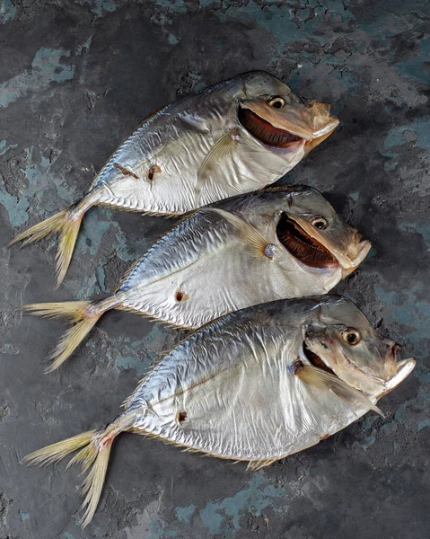 Gesalzener Getrockneter Makrelenfisch Fischvorspeise Für Bier Stockfisch — Stockfoto