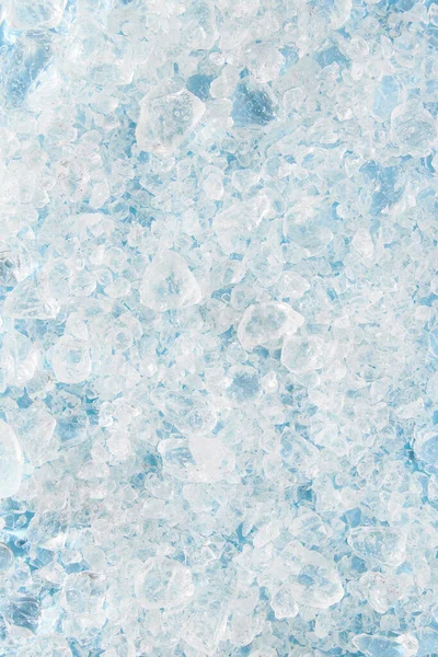 stock image Close up crushed ice in sunlight. Summer pattern background refreshment concept. Flat lay top view