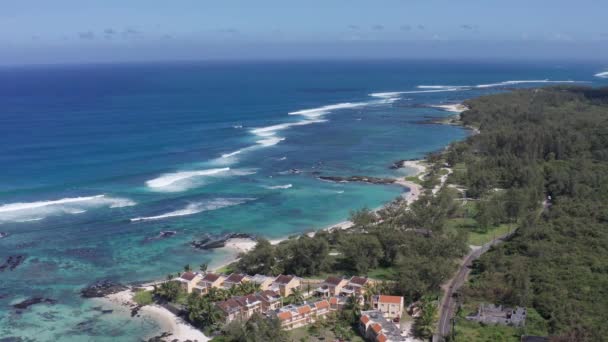 Belle Mare Beauté Drone Footage Mauritius Pristine Beach Clear Sea — Video