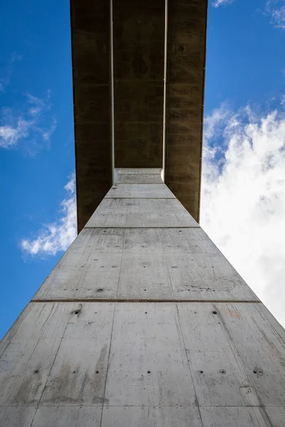 stock image concrete bridge against blue sky