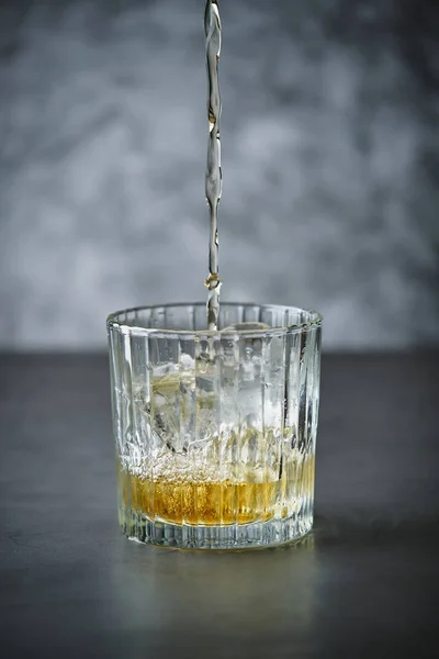 Whisky Cóctel Vaso Cerca —  Fotos de Stock