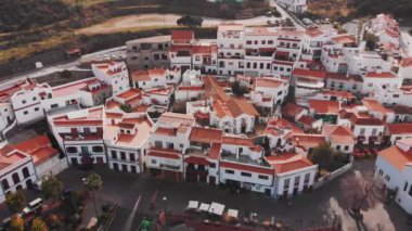 Büyük Kanarya şehrinin havadan görünüşü, İspanya 