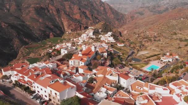 Luchtfoto Uitzicht Stad Van Oma Canaria Spanje — Stockvideo