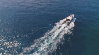 Arka plan için güzel deniz manzarasının hava görüntüleri