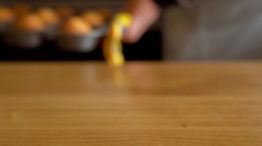 Yemek pişirme Magdalena 'ları yakın görünüm