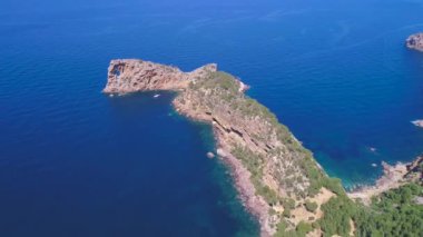 Arka plan için güzel deniz manzarasının hava görüntüleri