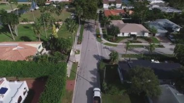 Miami, Florida, ABD sokaklarının hava görüntüleri.