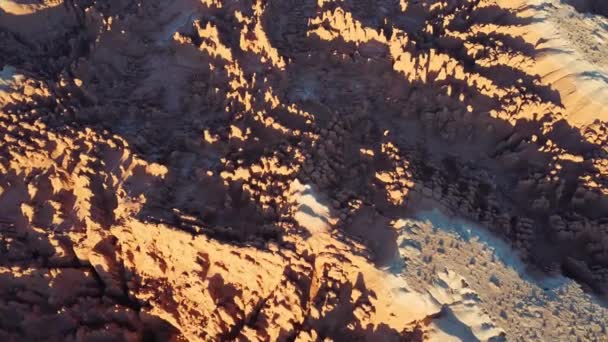 Pintoresca Vista Drones Colinas Arenisca Terreno Árido Glen Canyon Día — Vídeo de stock