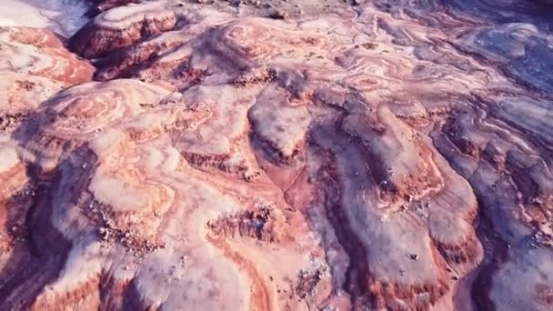 Utah Güneşli Bir Günde Long Dong Silver Daki Kayalık Oluşumların — Stok video