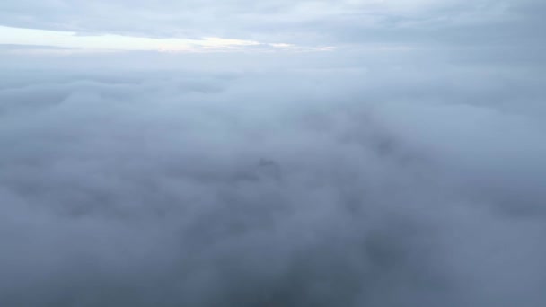 Slow Motion Drone Άποψη Του Αρχαίου Ερειπωμένου Κάστρου Κορυφή Πάνω — Αρχείο Βίντεο
