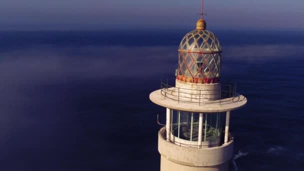Aerial Footage Beautiful Lighthouse Landscape — Stock Video