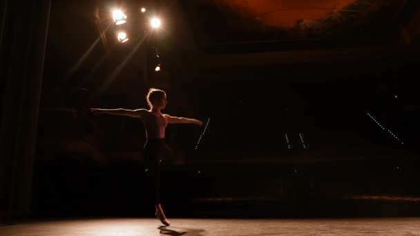 ダンスで踊るバレエダンサー — ストック動画