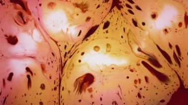 Karışık sıvı boyaların soyut akışı