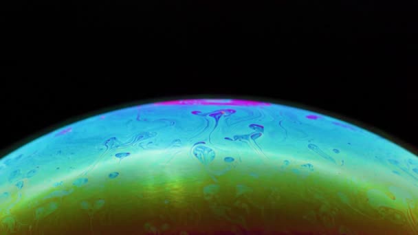 Bola Abstrak Dengan Partikel Fluida Organik — Stok Video