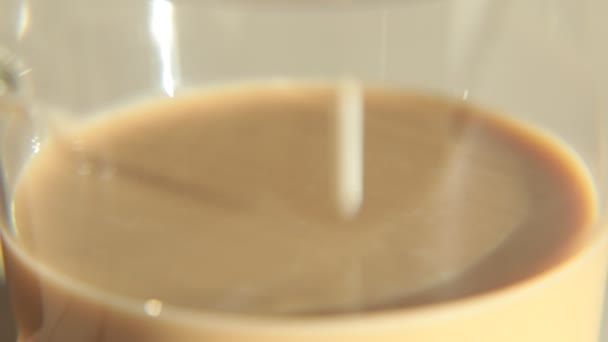 Κοντινό Πλάνο Της Διαδικασίας Παρασκευής Καφέ — Αρχείο Βίντεο