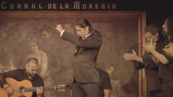 Tancerze Flamenco Cuadro Scenie — Wideo stockowe