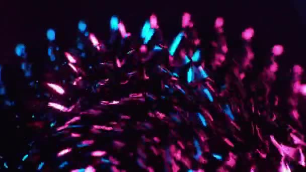 Closeup Brilhantes Picos Ferrofluido — Vídeo de Stock