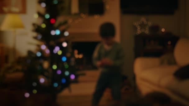 집에서 가족과 크리스마스와 — 비디오