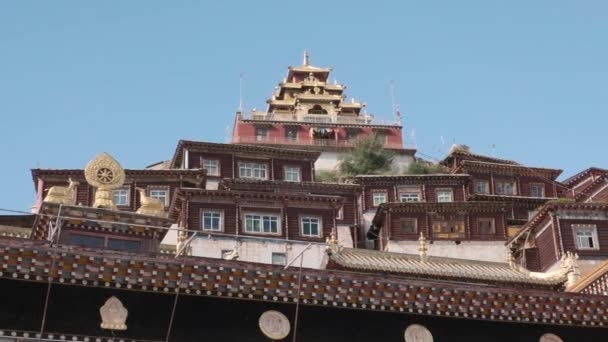 Сценарные Кадры Старого Китайского Города Байю — стоковое видео