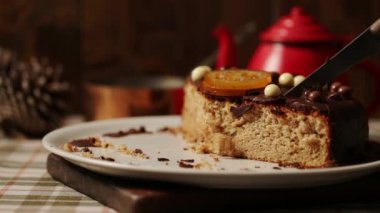 Kırsal pasta yakın görünüm 