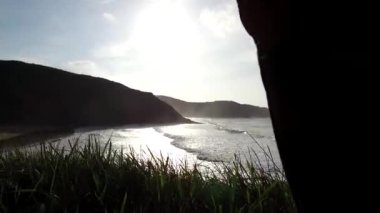 Güzel doğa arka plan manzarası, Asturias, İspanya