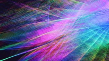 Renkli ışığın parlak izleri  