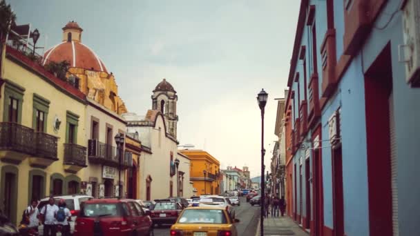 Bela Rua Cidade México — Vídeo de Stock