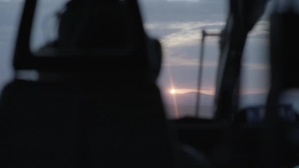 Piloot Zicht Tijdens Vlucht — Stockvideo