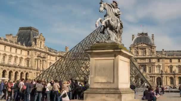 Schilderachtige Beelden Van Prachtige Oude Architectuur Van Parijs — Stockvideo